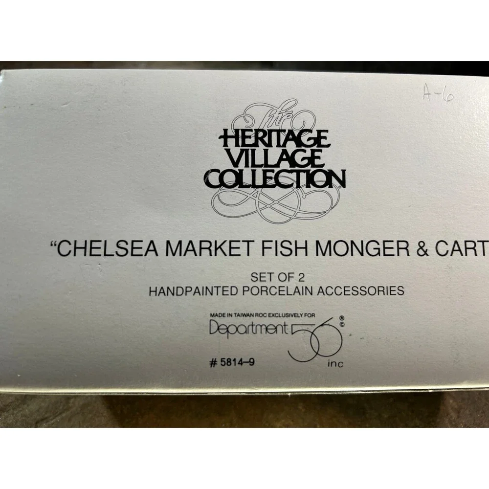 Dept 56 Chelsea Market Fish Monger # 5814-9 with box